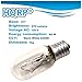 HQRP 2-Pack 40 W T8 Microwave Light Bulb - E17 Base Tubular Incandescent - 130 V Warm White 3200K Appliance Bulb Pack of 2