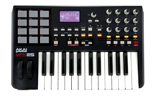 AKAI PROFESSIONAL MPK25 MIDI Ʈѷ(Ű 25, е 12)