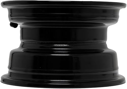 Miniatura 6 de GTW Rueda de carrito de golf de acero blanco  10x6  Centrada  Patrón de pernos de 0.157 x 4.000 in