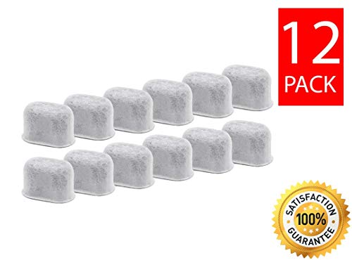 Goldtone 12 Pack Replacement Charcoal Water Filter Cartridges Universal Fit For Keurig Classic And 2.0 Coffee Maker Machines (12 Pack) & 1Oz Scoop #TOP1