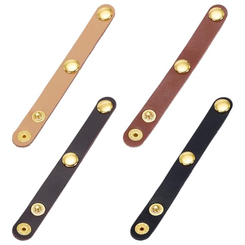 WEBEEDY 4 Colors Leather Bag Strap Top Handle Keeper Handbags