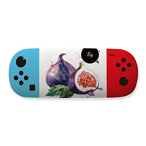 Étui de rangement pour lunettes et aquarelle motif figue protecteur