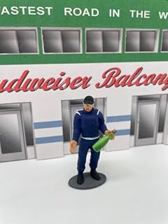 Greenhills F713 1.32 Scale Racing Driver & Champagne Bottle for Scalextric, Carrera, SCX etc - New