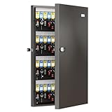 WeHere 96 Key Lock Box Wall Mounted - Commercial Key Cabinet with 3-Digit Combination Lock & Backup Key, Key...