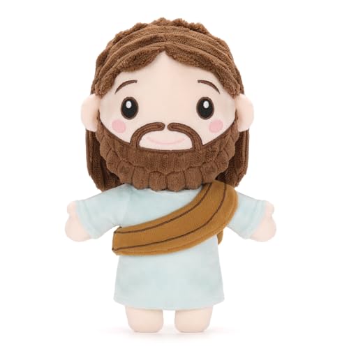 FunisFun Jesus Plush Stuffed Animal Doll Ideal Gifts for Christian Church Religious Party Favors Christmas (Jesus)