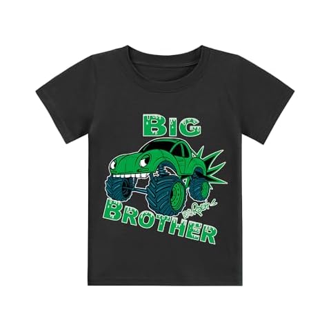 Big Brother Monster Truck T-Shirt for Kids Cover