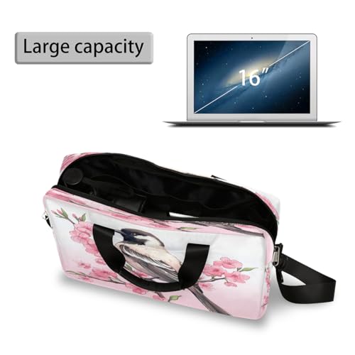 Maletín para laptop con diseño Floral Cherry Blossom rosa miniatura 4