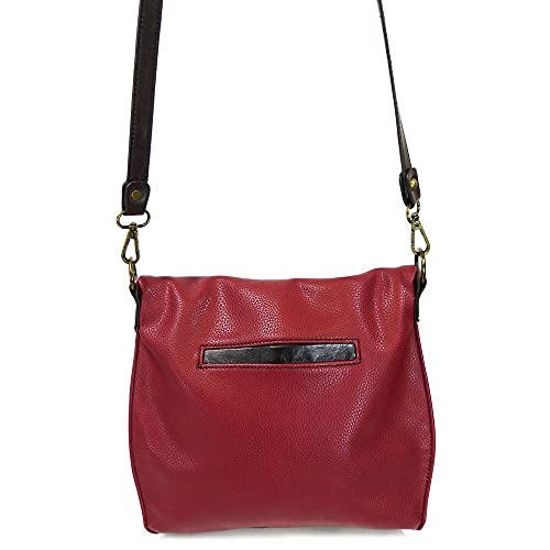 Chala Charming Crossbody Bag Shoulder Handbag With Flap Top and Zipper -Pewter3