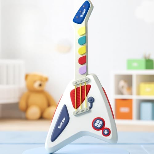 Image of MiniExplorer Kids Electric Guitar Toy | 4 Sound Modes Musical Instrument for Toddlers & Kids | Interactive Music Learning for Beginners | Educational & Fun Toy Gift for Boys & Girls Ages 1+