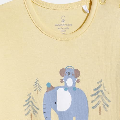 Image of Mothercare Girls Autumn Charm Printed Full Sleeve All-In-One Romper | Soft Cotton Jumpsuit Bodysuit for Baby & Toddler | (Pack of 2)