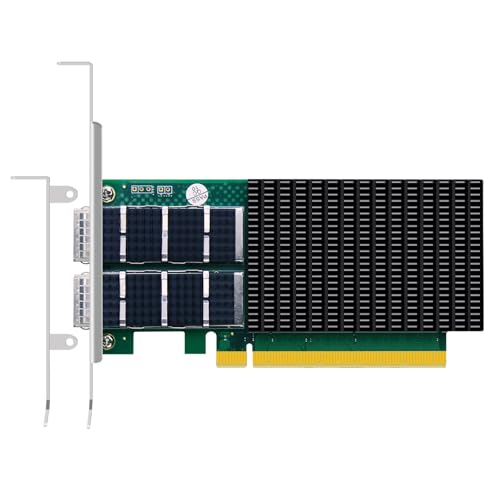 GLOTRENDS ST7437 2-Port 100Gb QSFP56 ConnectX‐6 Dx RDMA Network Card miniatura 1
