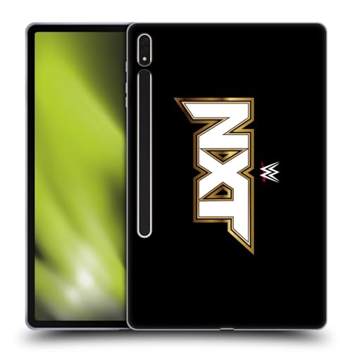 Head Case Designs Officially Licensed WWE NXT TV Program Logo Soft Gel Case Compatible with Samsung Galaxy Tab S8 Plus