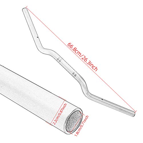 Duilu Universal Motorcycle Handlebar Sport Bike Cruiser Bobber Street Bike Offroad Handle Bar- 7/8'' 22Mm (Black) #TOP2