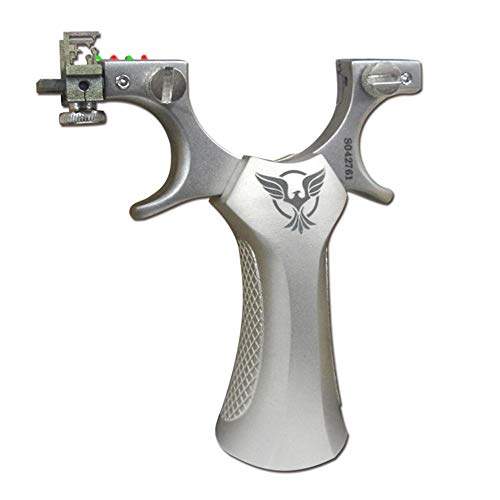 Hbg Sport Professional Powerful Hunting Slingshot Catapult Aiming Points Sling Shot With 3 Rubber Band,50 Steel Ammo #TOP3