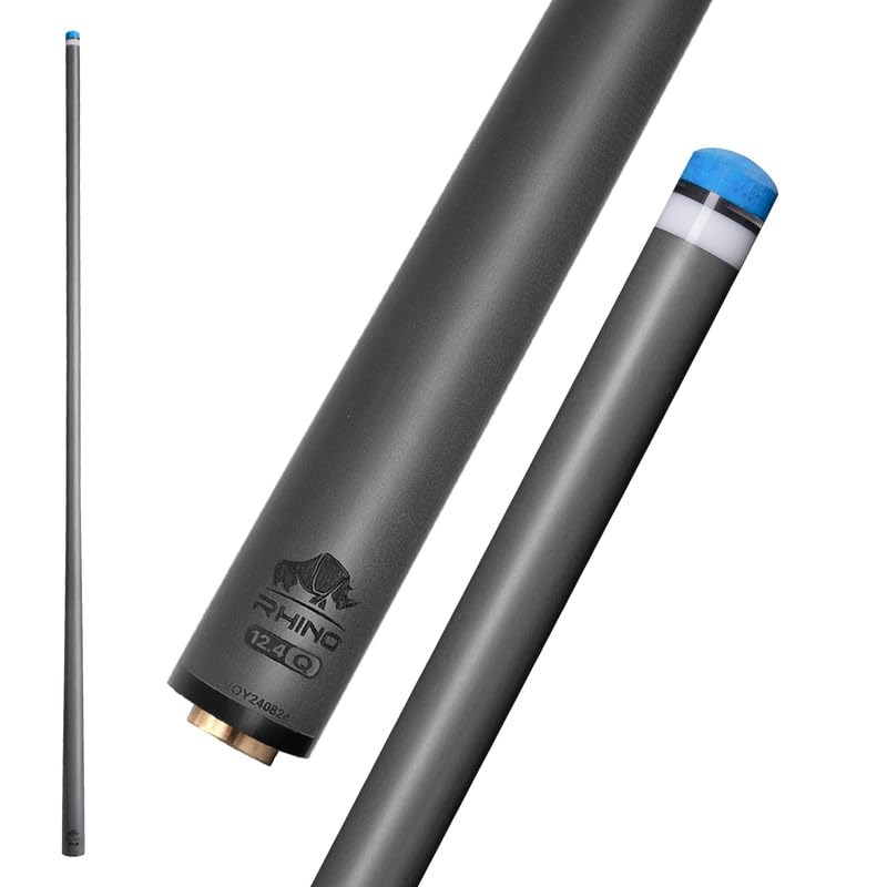 RHINO - 30" / Q-loc Joint Carbon Pool Cue Single Shaft, Tip,...