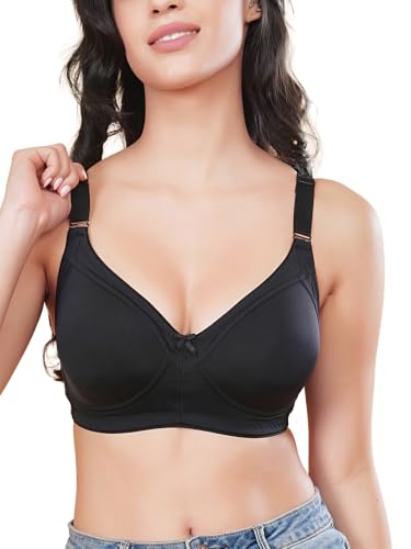 Image of Womens Seamless Padded Bra | Non Wired | Detachable Straps | Everyday Comfort | Full Coverage