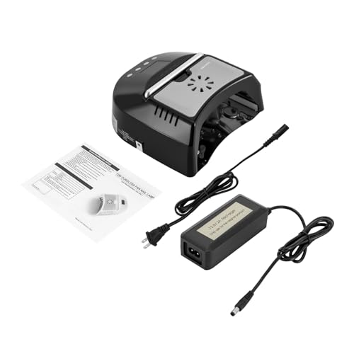 Professional-UV-Led-Nail-Lamp-Cordless-72W-UV-Lights-for-Gel-Nails-with-Fan-Rechargeable-Nail-Dryer-3-Timer-Setting-Smart-Sensor-Nail-Dryer-Curing-Lamp-for-Salon-Home-Nail-Art-Black
