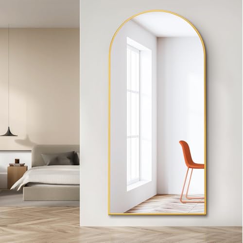 Best Decorative Wall Mirrors: Frameless vs Framed 33 Arched Metal Full-Length Hanging Mirror | Modern Full-Body Wall M...