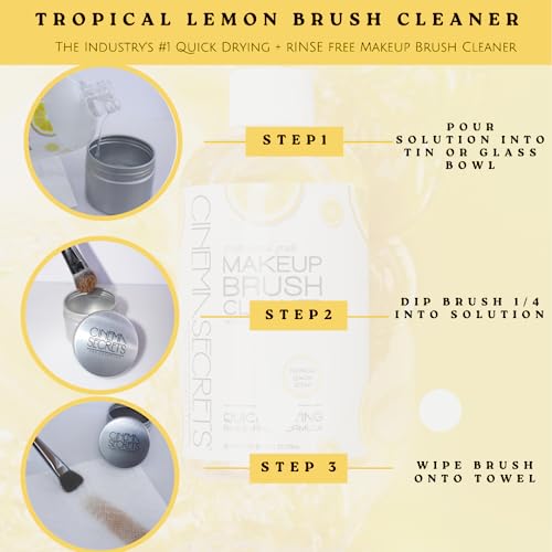 Cinema Secrets Makeup Brush Cleaner 16 Fl Oz, Lemon #TOP2