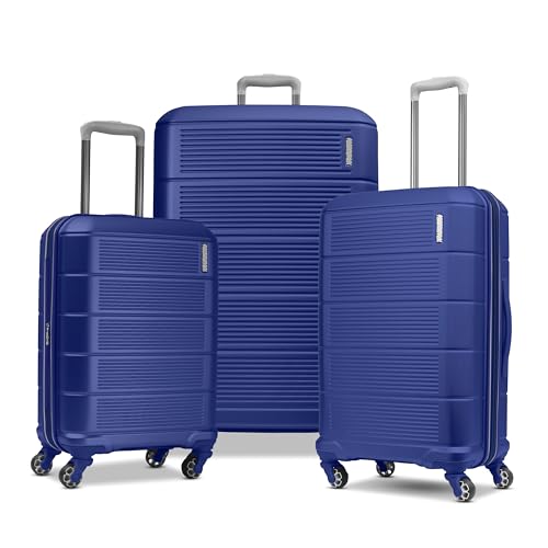 Image of American Tourister Stratum 2.0 Hardside Expandable Luggage with Spinners | Sapphire Blue | 3PC (CO /MED /LG)