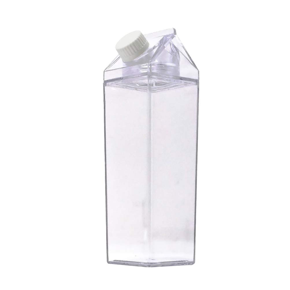 Hemoton Plastic Bottle 500ml Milk Jug Spill Proof Water Bottle Juice Container Leak Proof Cap for Entertaining
