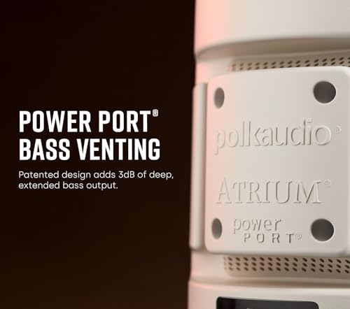 Image of Polk Audio Atrium 6 All-Weather Outdoor Speakers with Bass Reflex Enclosure (Pair, Black), Broad Sound Coverage, Speed-Lock Mounting System (Pack of 4)