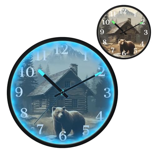 Reloj de pared luminoso silencioso de 12 in acrílico miniatura 2