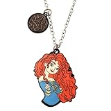 NBCNWQQ Brave Merida Necklace Metal Cartoon Princess Necklace Gifts for woman girl (10)