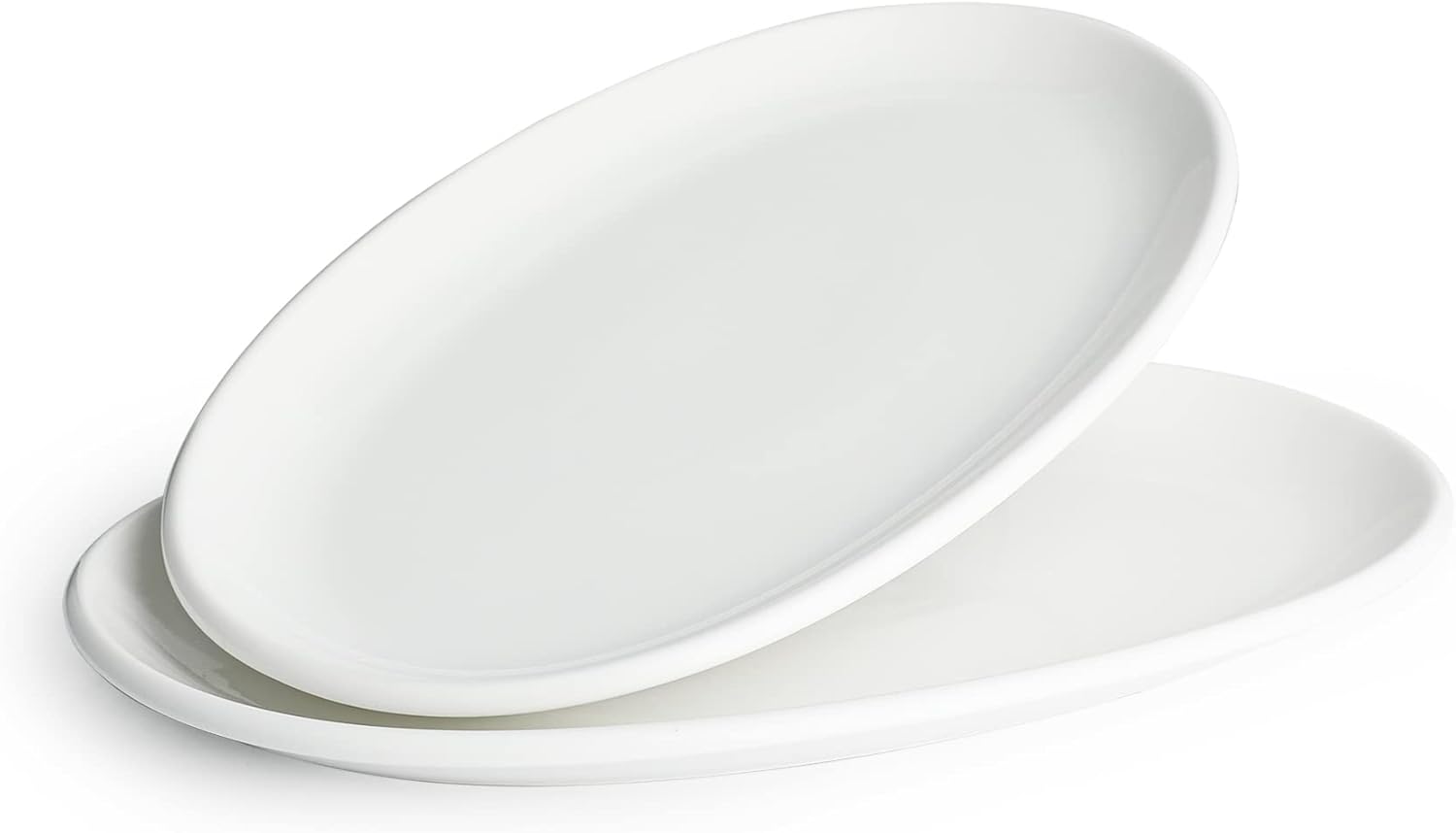  | Sweese 748.101 Oval Serving Platters, White Porcelain Serving Platters for Party, Large Oval Serving Trays Serving Plates for Fish Dish, Steak, Restaurant, Dessert Shop, Set of 2, 12.5 Inches: Platters