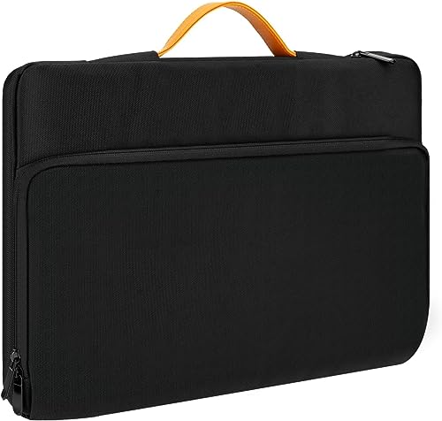 RAINYEAR Laptop Sleeve Case for 15.6 & 16 Inch Chromebook PC laptop Notebook Computer MacBook Pro Carrying Bag with Handle Briefcase Cover, Black