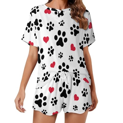 Pyjama court femme manches courtes idéal pour les nuits douces d'été