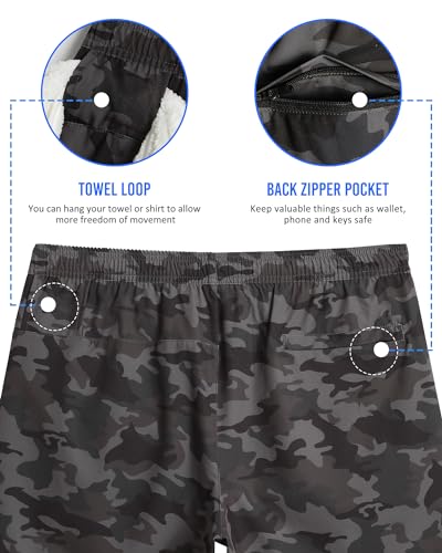 Image of maamgic Mens 5 inch Gym Running Shorts for Men 2 in 1 Quick Dry Workout Athletic Shorts