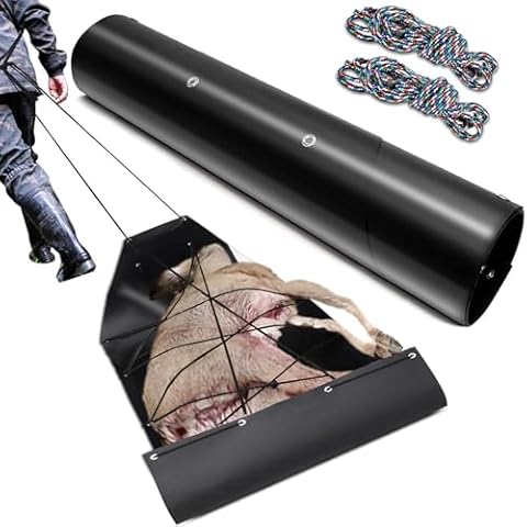 MUUPEG Dear Sleds, Deer Drag Sleds, Deer Sled Game Hauler, Utility Deer Hunting Sled, Deer Drag Harness, Ice Fishing Sled Cover