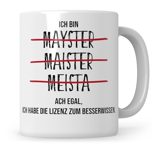 Meister Tasse Meisterprüfung Meistertitel Prüfung