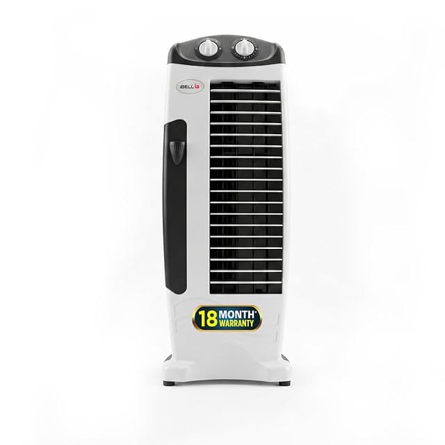 IBELL HAWADELUXE Tower Fan, Low Energy, Rust-Resistant,25ft Blast, 4-Way Air Distribution, Perfect for Home & Office Cooling (White)