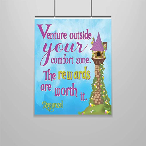 Zap Education Rapunzel Quote Poster – Tangled – 16 x 20 – Motivational – Inspirational – Growth Mindset – Classroom Decor – Disney School – Kid's Room – Teen Room – Nursery Wall Art