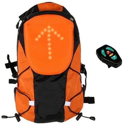 SCOOTISFACTION Sac à dos avec clignotant LED pour scooter électrique Xiaomi Ninebot ou cycliste (rouge) Cover