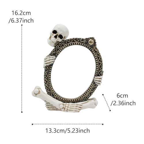 Figurines squelettes décoratives d'Halloween en résine sculptée pour coiffeuse - 5