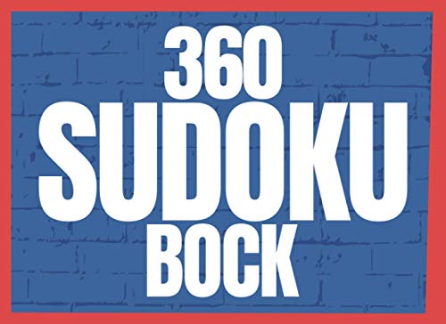 360 Sudoku Block: Sudoku Heft mit 360 Zahlenrätseln für Erwachsene mit den Schwierigkeitsstufen Mittel, Schwer und Sehr Schwer