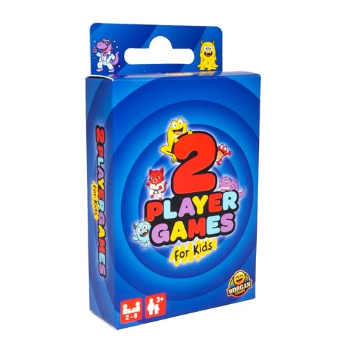 2 Player Card Games For Kids: Simple & Fun Classic Family Table Games - Snap Pairs Go Fish Old Maid Rummy Crazy Eights - Ages 3+