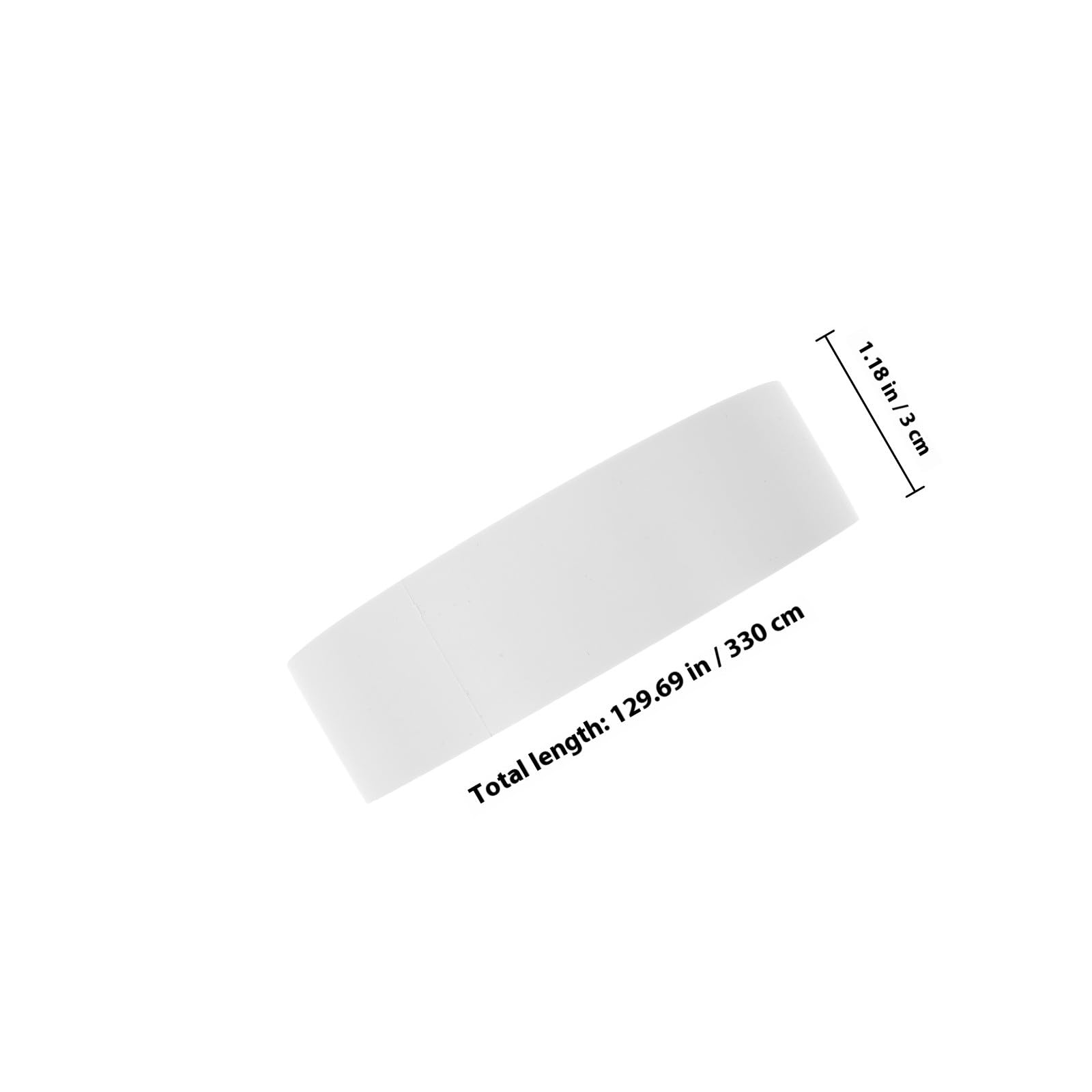 Ruban de Signalisation Blanc Adhésif 30 Mm X 33 M, 2 Rouleaux en PVC pour Marquage Sol de Terrain de Sport, Atelier et Couloir de Métro, Bande de Barrière Solide pour