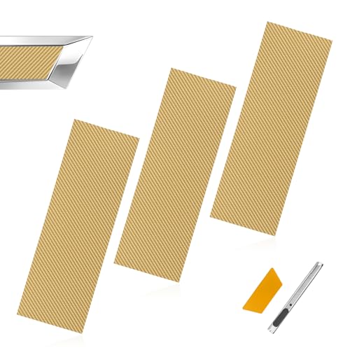 ABOTHGD 3pcs Chevy Bowtie Emblem Logo Stickers Cut DIY Decals 11.8 x 4 Universal Logo Overlay Carbon Fiber Gold