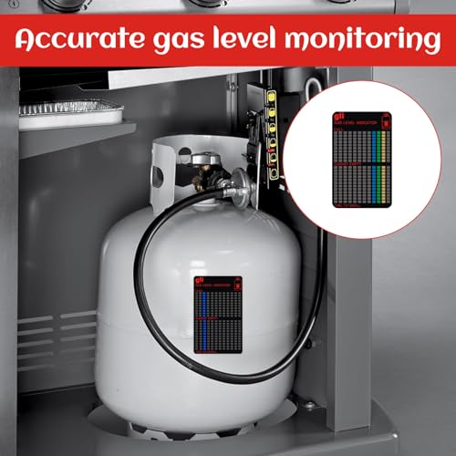 Indicatore di livello magnetico per bombole del gas, 2 pezzi, indicatore di livello del gas per bombole di gas, strumento per bombole di gas propano, sensore di livello portatile per bombole di gas