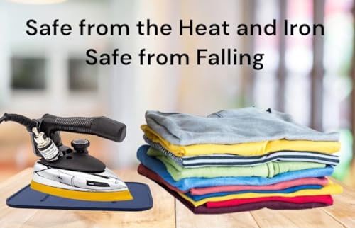 Image of ZENITH Steam Iron Protective Rest Pad, Felt pad, Heat Resistant Iron Tray Mat, 22.5 x 15 cm,Suitable for all types of Household and Industrial Irons like silver star ES 300L etc. Blue (SET OF 2)