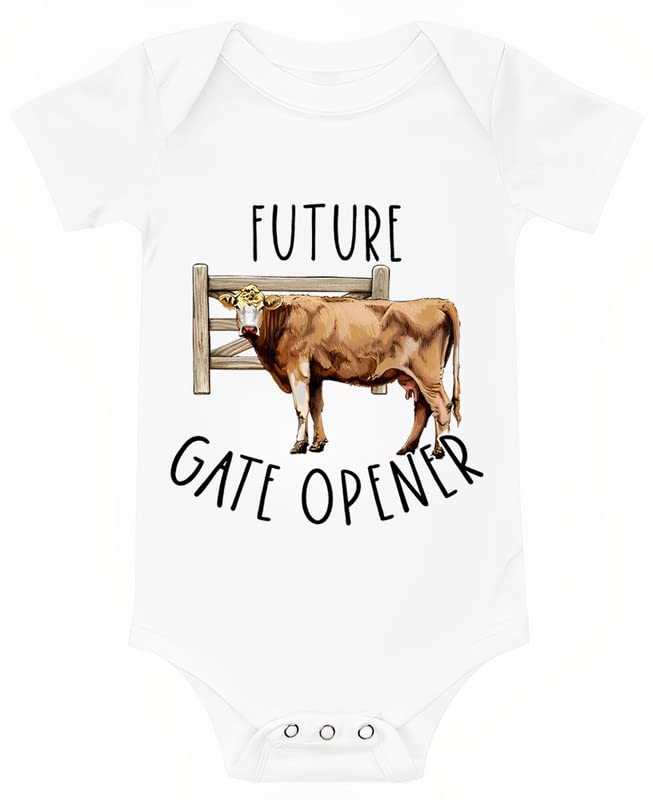 Viuluti Future Gate Opener Baby Onesie Funny Cute Infant Boys Girls Creeper One-piece Bodysuit Outfit Cotton Newborn Romper