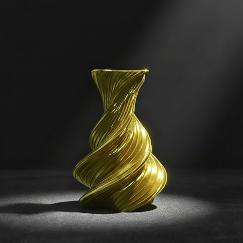 Image of Dual Color Silk PLA Filament 1.75mm Gold Silver 1KG, Shiny High Gloss Finish, Seamless Color Transition, Neatly Wound, Accuracy + /-0.02mm Vacuum Packaging