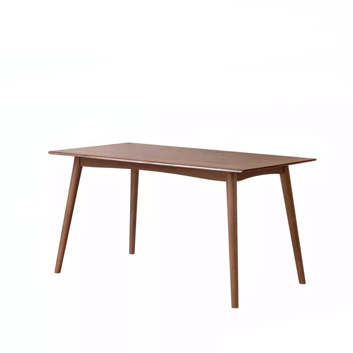 A person sitting at the SYRIS dining table, showing the under-table clearance of 66cm.