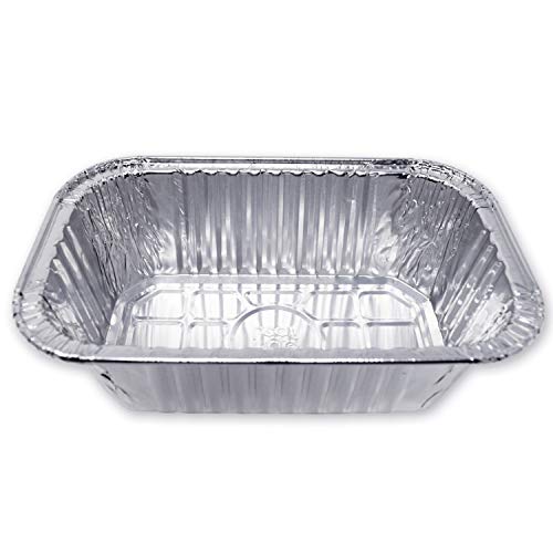 (120 Pack) Premium 1-LB Bread Loaf Baking Pans l Mini 6" x 3.7" x 2" l Extra-Heavy Duty l Disposable Aluminum Foil Oven Safe Sturdy 1-Pound Small Bread Tin