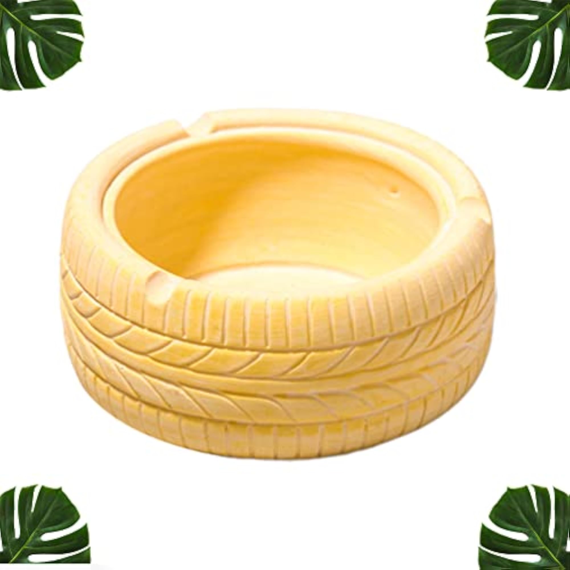 Round Tire Shape Resin Ashtray for Office Use