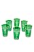 Produktbild Orientalische verzierte Teegläser Set 6 Gläser Andalous Grün Silber | Marokkanische Tee Gläser Set 6 teilig Deko orientalisch | 6 x Orientalisches Marokkanisches Teeglas verziert | Farben Auswahl